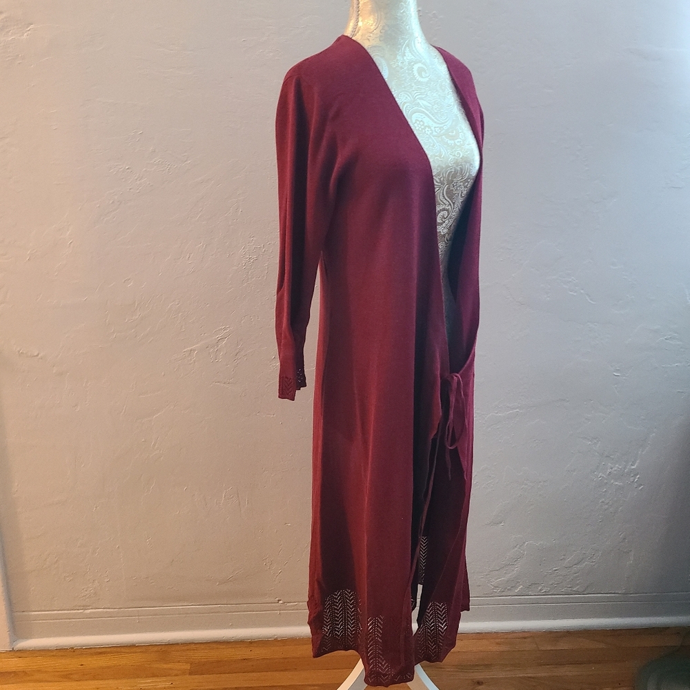 Banana Republic Long Open Front Sweater Cardigan Duster Kimono - size Medium